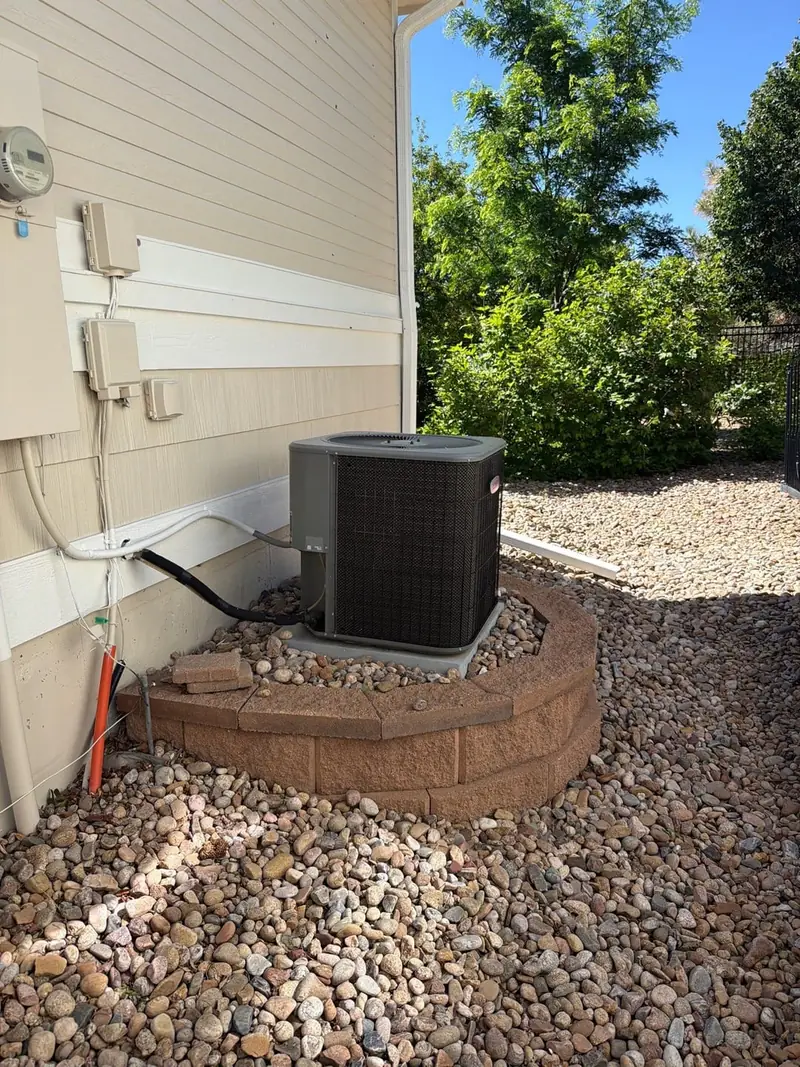 Before — Air conditioner condenser replacement