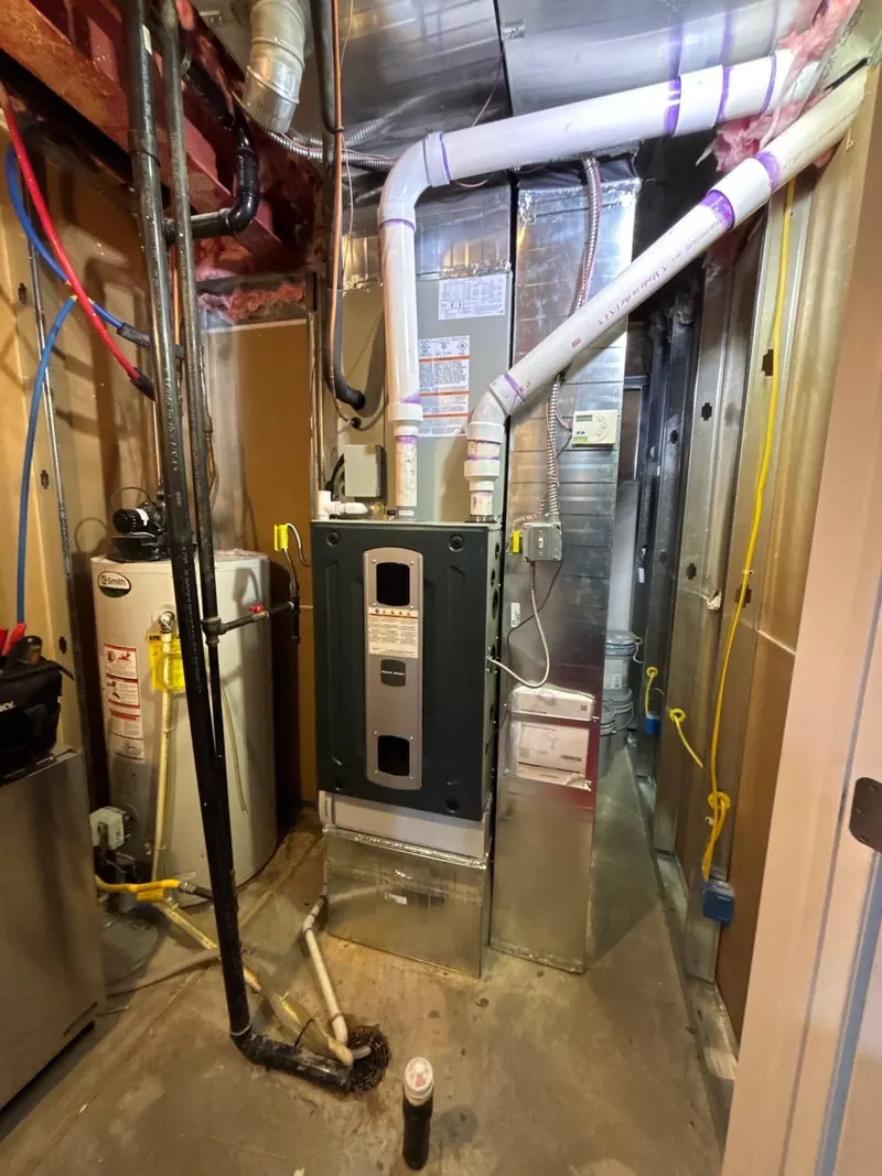 After — Furnace replacement — utility room